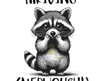 Funny Raccoon Shirt Designs  | Digital Download PNG | DTF, Sublimation