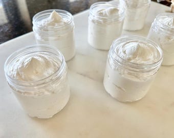 Whipped Pearl Body Butter, Avocado Butter, Smooth, Creamy, Fluffy, Homemade Lotion, Handmade Spa Gift, Luxury Party Favor, Stocking Stuffer