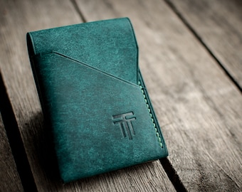 The Companion - EDC Wallet, Leather Flap Wallet, Minimal Wallet, Edc Card Wallet, Full Grain Leather Wallet