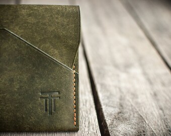 The Companion - EDC Wallet, Leather Flap Wallet, Minimal Wallet, Edc Card Wallet, Full Grain Leather Wallet