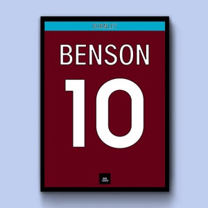 Burnley FC Print/Carteles Jugadores/Personalizado
