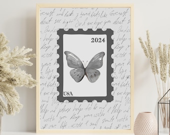 Subtle TTPD Butterfly Digital Wall Art Print