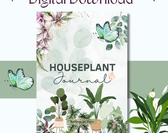 Kamerplantplanner | Afdrukbaar dagboek voor kamerplanten | Afdrukken en volgen downloaden | Tuinierdagboek | Gemakkelijke plantenverzorgingsorganizer