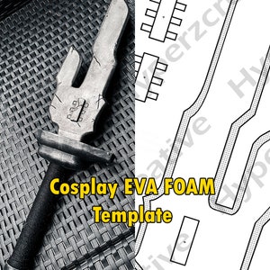 Cosplay template with Instructions - Inverted Spear of Heaven