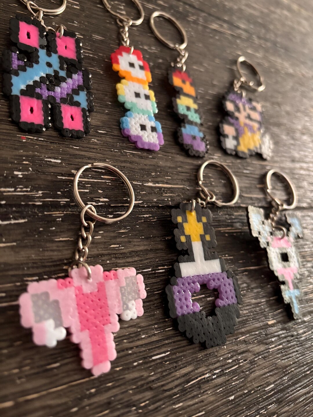 Alpha Keychains String Pride Pride Keychains - Etsy
