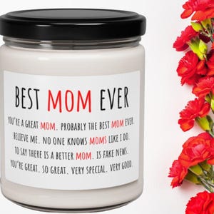 Vela divertida para mamá, el mejor regalo para mamá, regalo para mamá estilo Trump, vela para el Día de la Madre, regalo de cumpleaños para mamá, regalo de broma para mamá, vela para la mejor mamá.