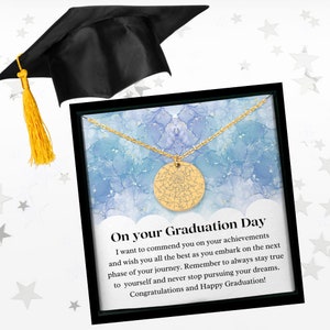 Cadeau de remise des diplômes, carte des étoiles personnalisée de remise des diplômes, collier carte des étoiles personnalisé, pendentif pièce de monnaie, collier personnalisé or/argent/or rose
