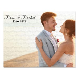 Personalized Picture Puzzle, Add Your Own Image Jigsaw Puzzle, Anniversary Gift, Wedding Gift, Jigsaw Puzzle - 110, 252, or 500 Pieces