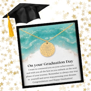 Cadeau de remise des diplômes, carte des étoiles personnalisée de remise des diplômes, collier carte des étoiles personnalisé, pendentif pièce de monnaie, collier personnalisé or/argent/or rose