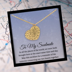 Gepersonaliseerde sterrenkaartketting, cadeaus voor vrouwen, cadeaus voor vriendin, harthanger, goud/zilver/roségouden ketting aanpassen