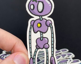 Purple Bot Sticker