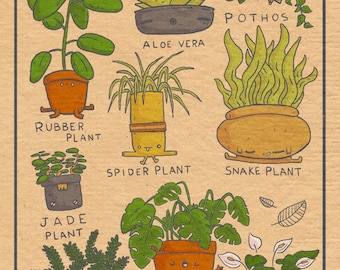 Houseplants Print