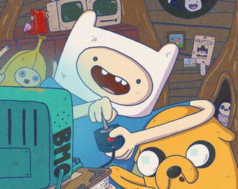 Adventure Time Gaming Print