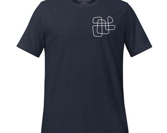 Design Two - Wh A - Modern Lines Tee - Einzigartiges und subtiles Grafikdesign, das ein tolles Geschenk ist