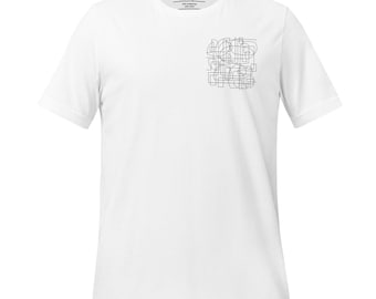 Ein weiteres feines Design - Sm Black Line - Moderne Kunst T-Shirt - Einzigartiges abstraktes grafisches T-Shirt