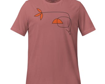 Umgedrehter Vogel-abstrakter Flug - künstlerisches Vogel-Grafik-T-Shirt - lustiges Geschenk für den Vogelbeobachter in Ihrem Leben
