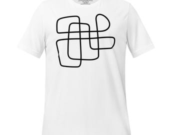 Design Two - Bl B - Modern Lines Tee - Einzigartiges und subtiles Grafikdesign, das sich hervorragend als Geschenk eignet