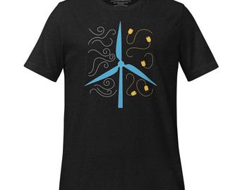 Wind Power - Sustainable Style - Minimalist Wind Power T-Shirt Tolles Geschenk für die Electricity in Deinem Leben