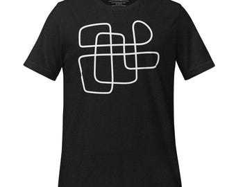 Design Zwei - Wh B - Modern Lines Tee - Einzigartiges und subtiles Grafikdesign, das sich hervorragend als Geschenk eignet