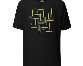 Apple Picking - A Wonderful Abstract Design on a T-Shirt for the Lover of Outdoors and Fruit