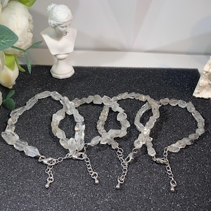 Genuine Natural  Herkimer Diamond Bracelet/energy stone/Gift Wrap