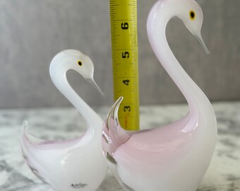 MURANO La Fenice ムラノ ラ フェニーチェ 双耳 スワン グラス MURANO La Fenice ムラノ ラ フェニーチェ 双耳 スワン グラス