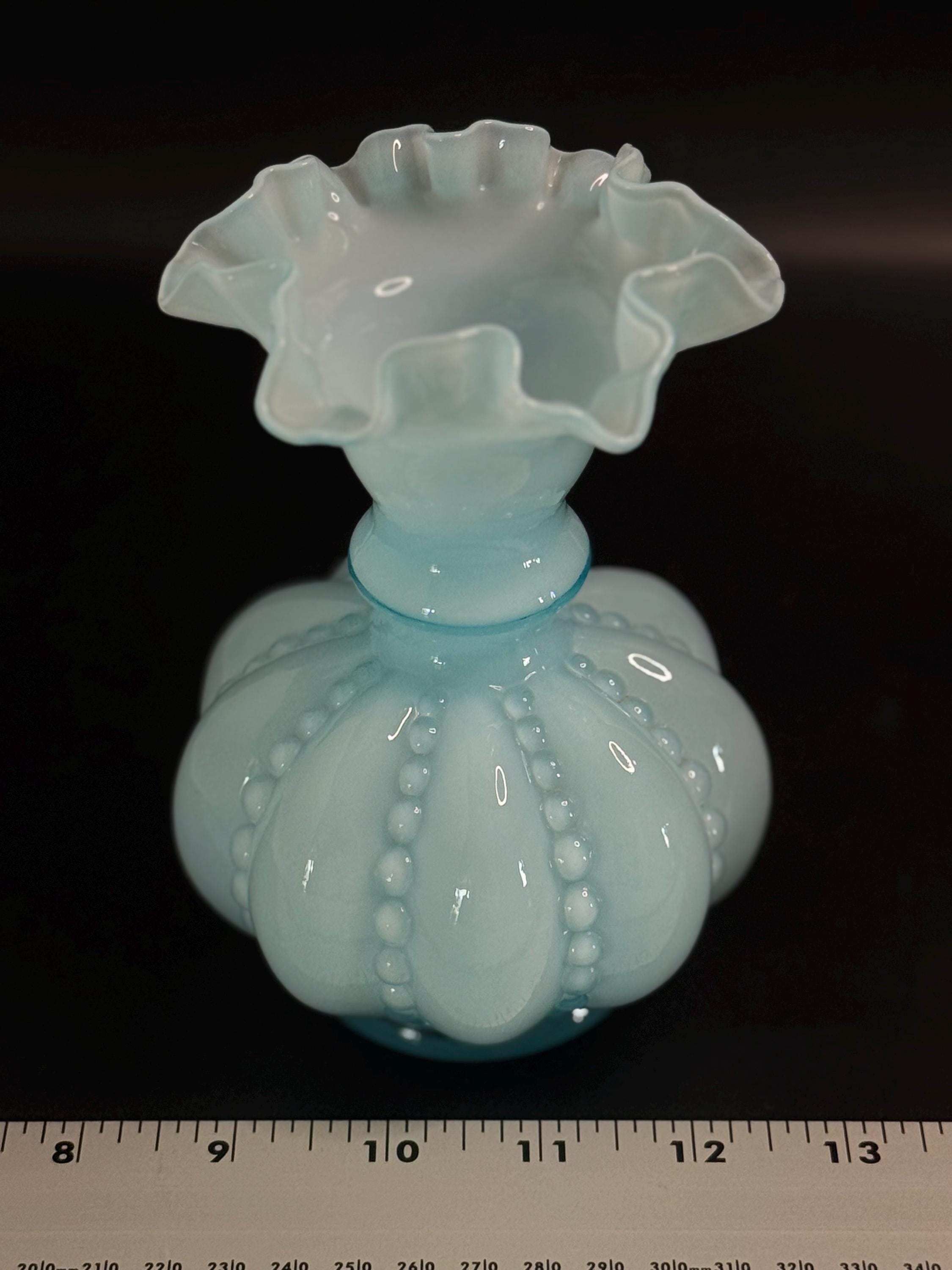 Vintage fenton blue vase - Etsy 日本