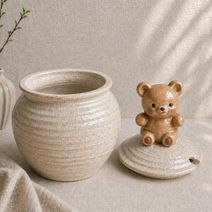 BEREIT ZUM PAINT - Keramik aus Bisquitglas - "Honey Bear Pot"