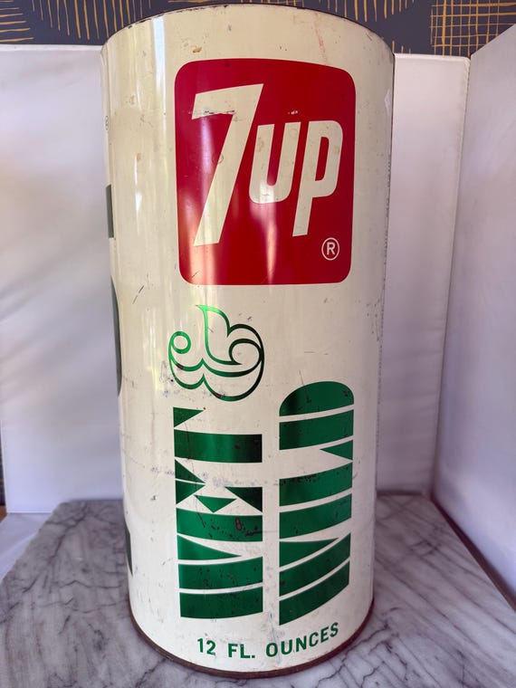 7up Trash Can Wet N Wild Uncola Campaign 70s Vintage Pop Culture