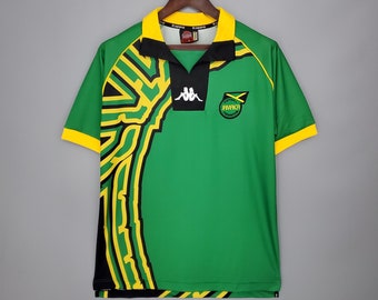 1998 JAMAICA Thuis WK Jersey - 98 Jamaica Kits - Jamaica Vintage Jersey - Jamaica Retro Voetbalshirt - Jamaica Voetbalshirts