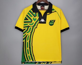 Maglia JAMAICA Home World Cup 1998 - 98 kit Giamaica - Maglia vintage Giamaica - Maglia retrò da calcio Giamaica - Maglie calcio Giamaica