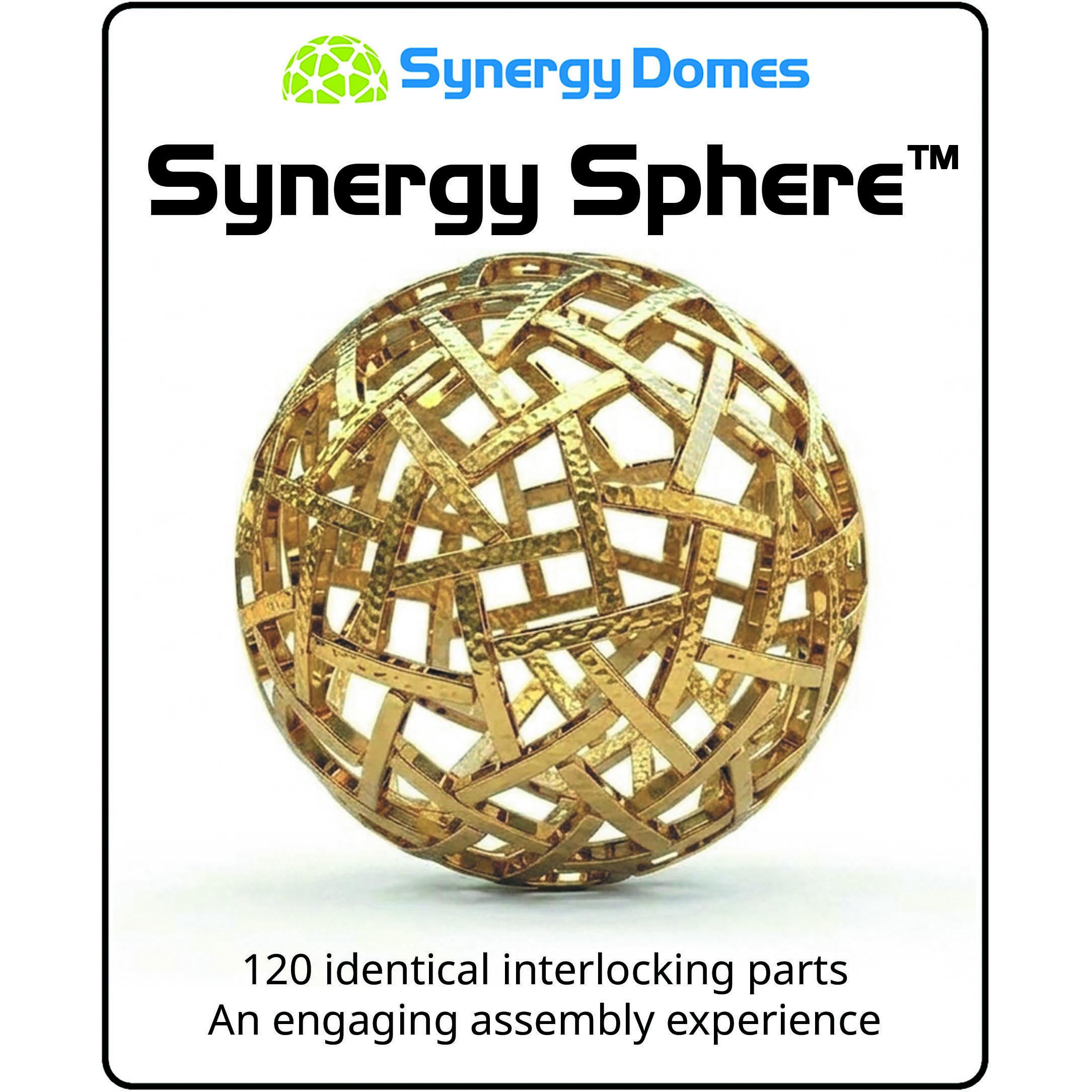 Synergy Sphere Interlocking Puzzle Kit, Geometric STEM Toy, Engineering Gift, Office Desk Sculpture product image
