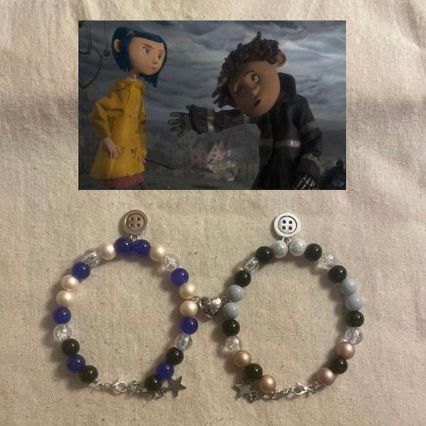 Coraline and Wybie Matching Bracelets