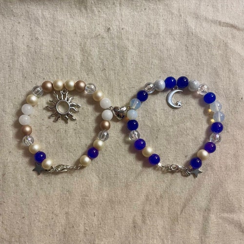 Sun and Moon Matching Bracelets Magnetic Heart Matching Couple