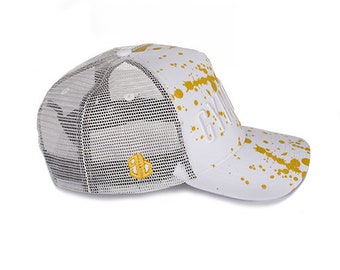 Gymtwin Trucker Baseball Cap - Ink Splash.