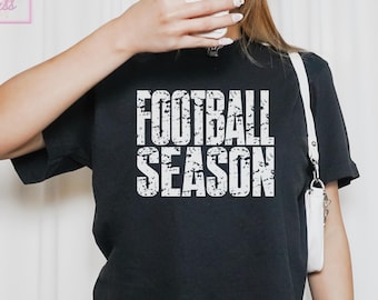 Football Crop Top Comfort Colors, Football Season Boxy Tee, Sideline Football Girlfriend Shirt, Game Day Team Spirit Tee, Sports Mom Gift