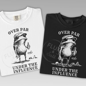 Funny Golf Shirt, Over Par Under The Influence Mens Drinking Golfer Tee, Golfing Dad Shirt, Funny Fathers Day Golf Tshirt, Dad Golf Gift