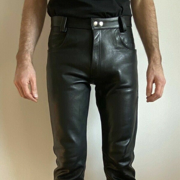 Leather Pants Men - Etsy