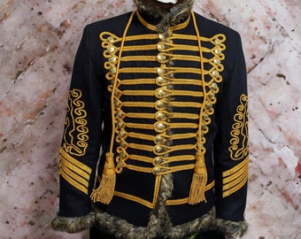 Heren Napoleontische Huzarenjas Tuniek Pelisse Jimi Hendrix Jas Militair Uniform Napoleontische Huzarenjas Voor Mannen