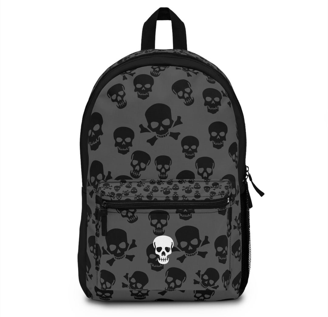 Unique Skull Design Backpack Stand Out From the Crowd Etsy