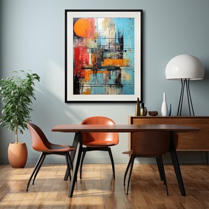 Abstract Symphony: Teal Series #2 - Fine Art Print