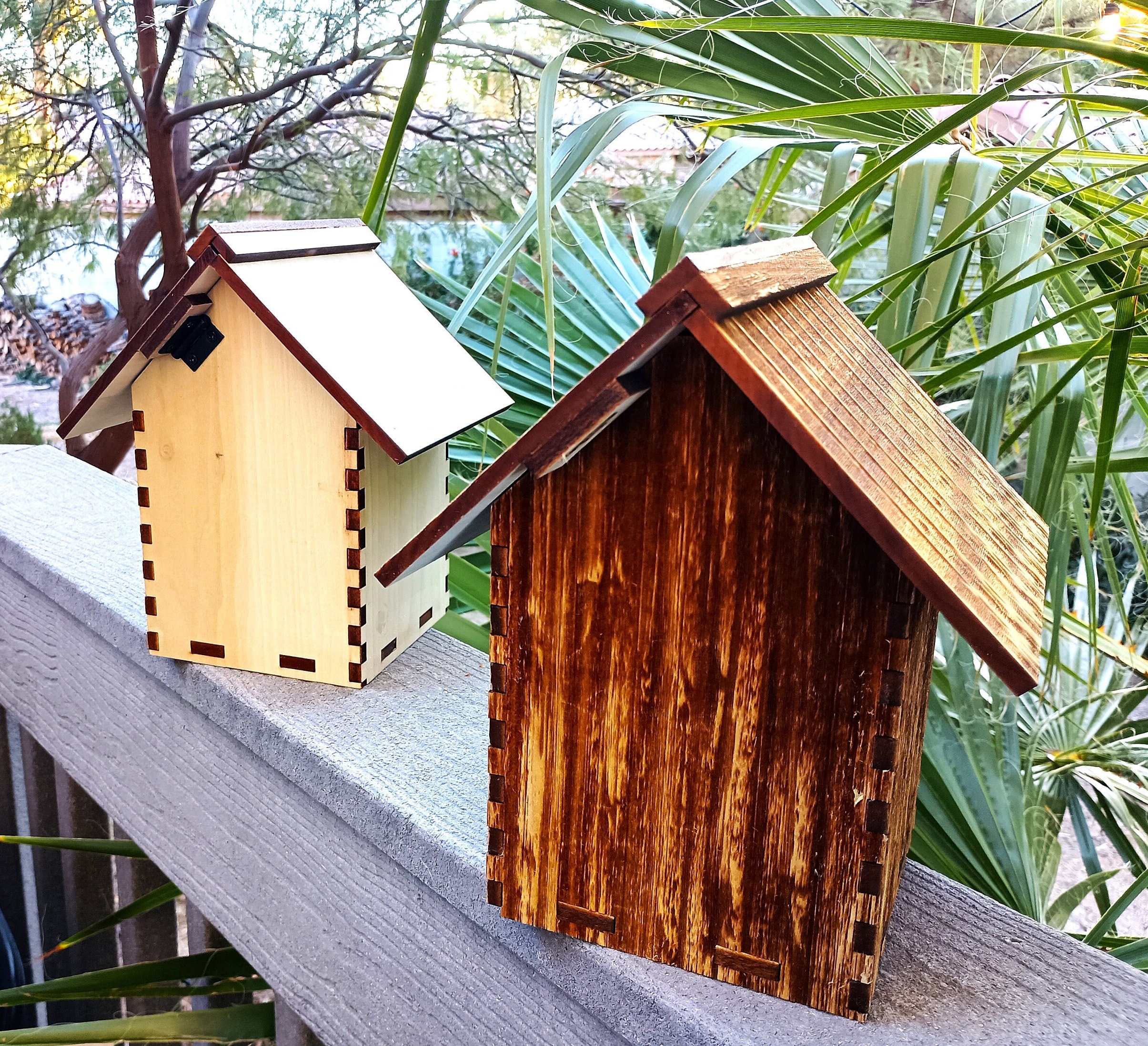 Rustic Wooden Birdhouse Kits - Etsy