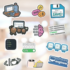 Programming 45 Pc Stickers Pack, Tech Nerd Geek Gift, Coding Developer ...