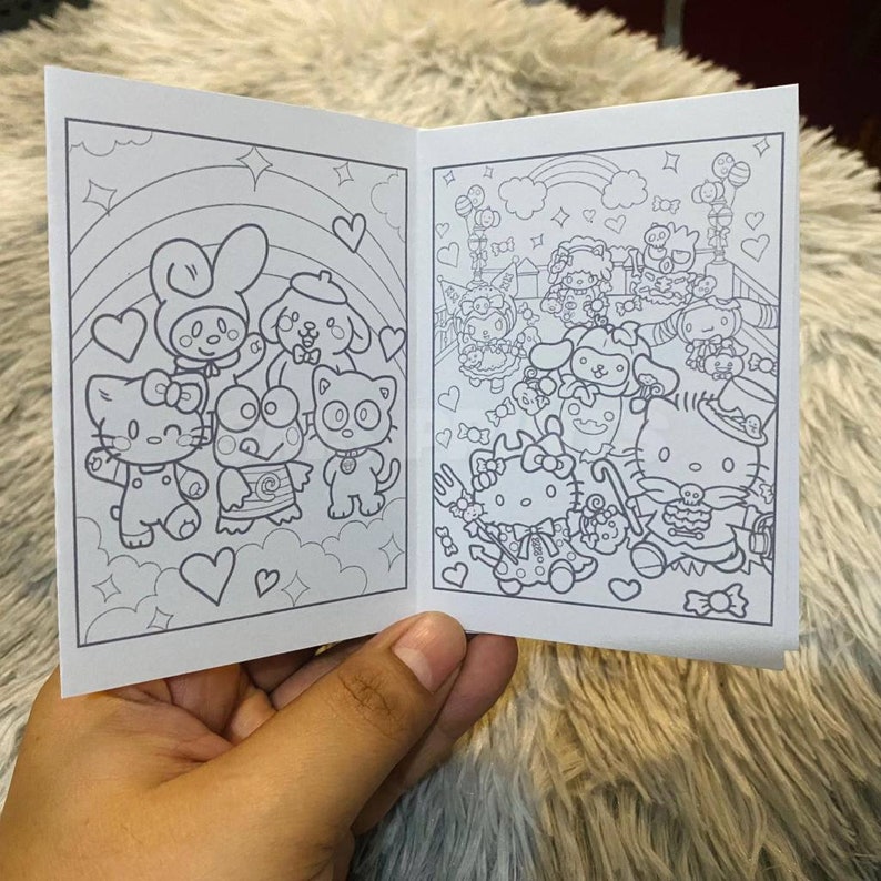 Customizable Mini Foldable Coloring Booklet File for Printing for