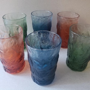 Vintage MCM Ombre Glacier Highball Glasses