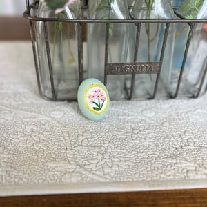 Hand painted wooden egg