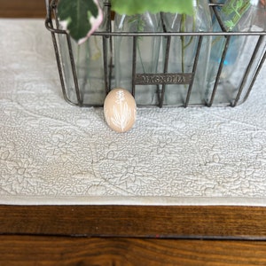 Hand painted wooden egg