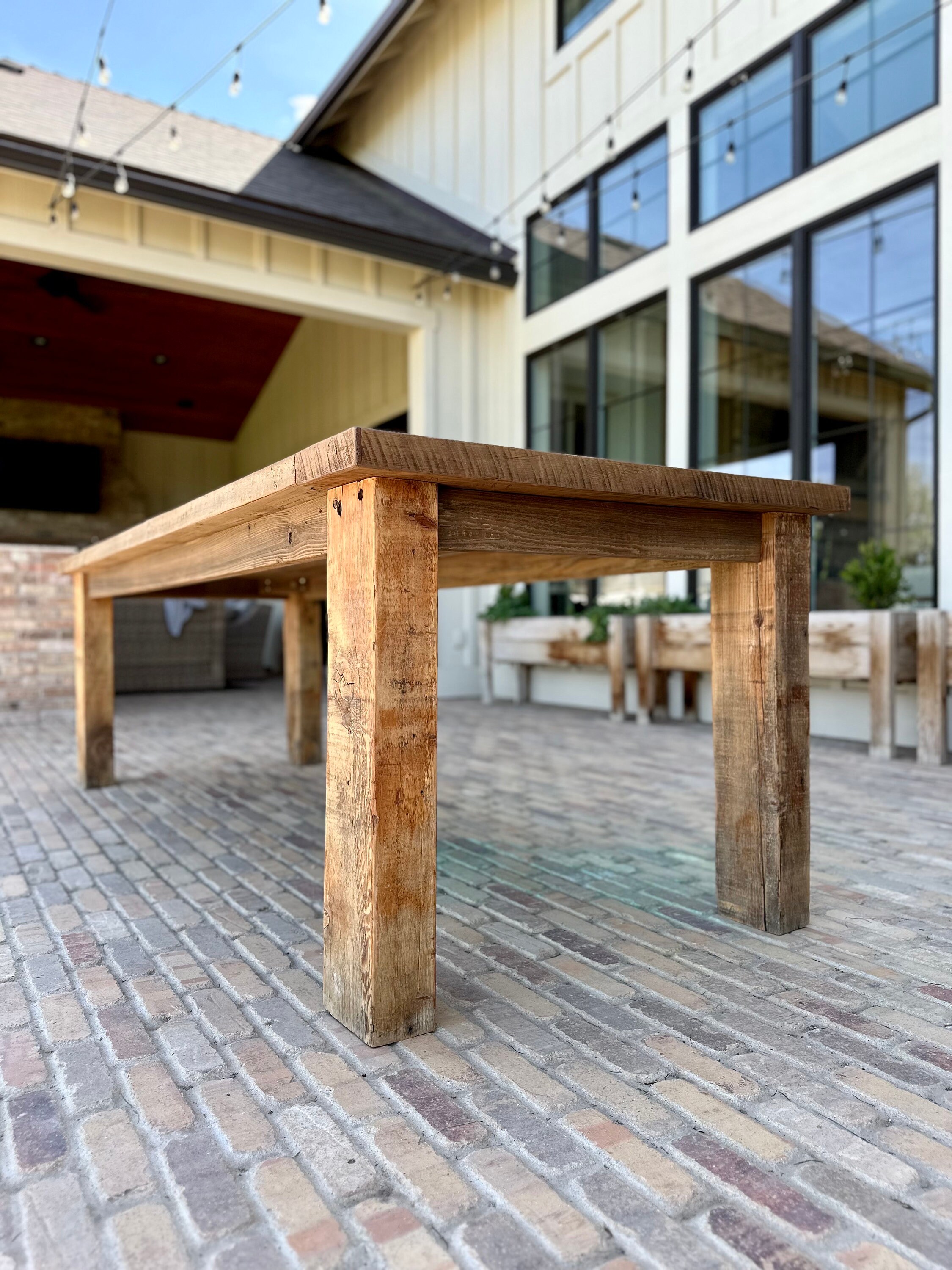 Farmhouse Style Dining Table - Etsy
