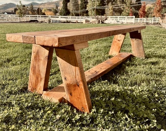 FARMHOUSE BARNWOOD BENCH