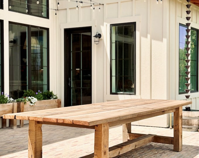 Farmhouse Style Dining Table - Etsy